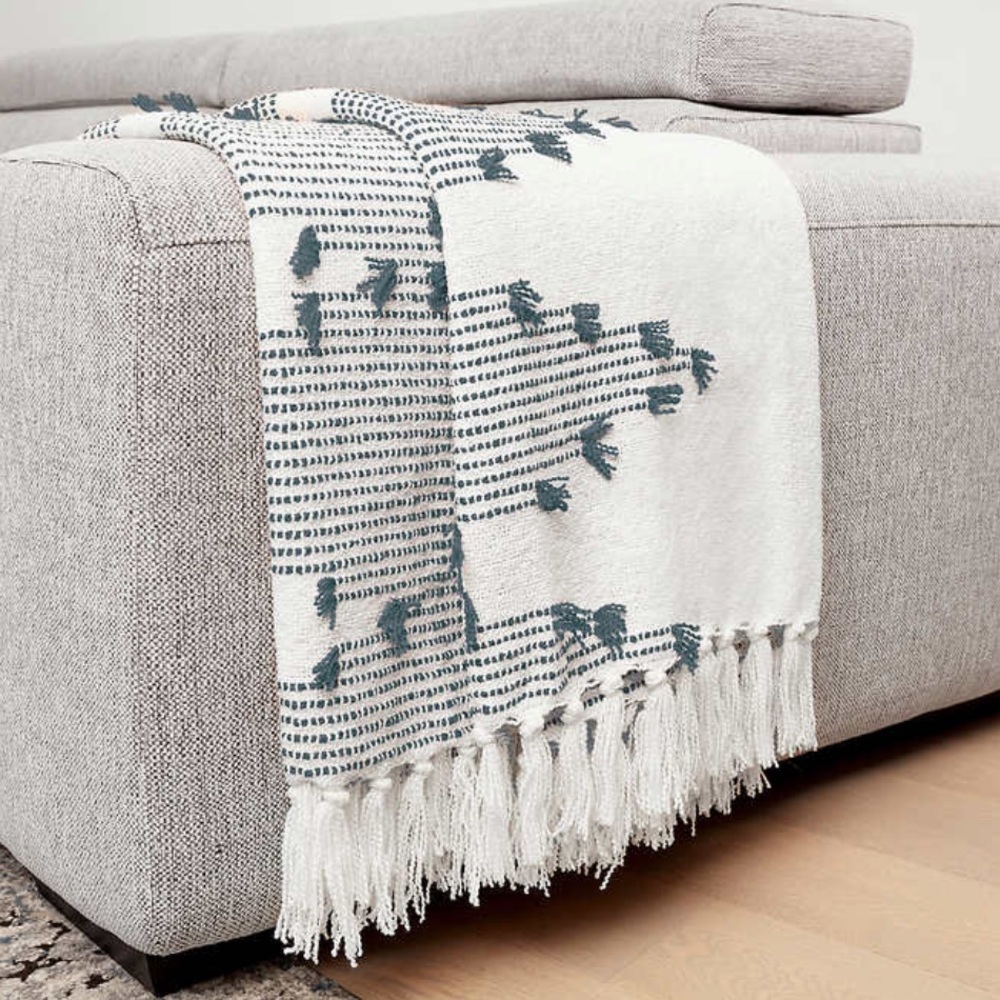 Revolution Home Lightweight Boho Throw in Teal NWT